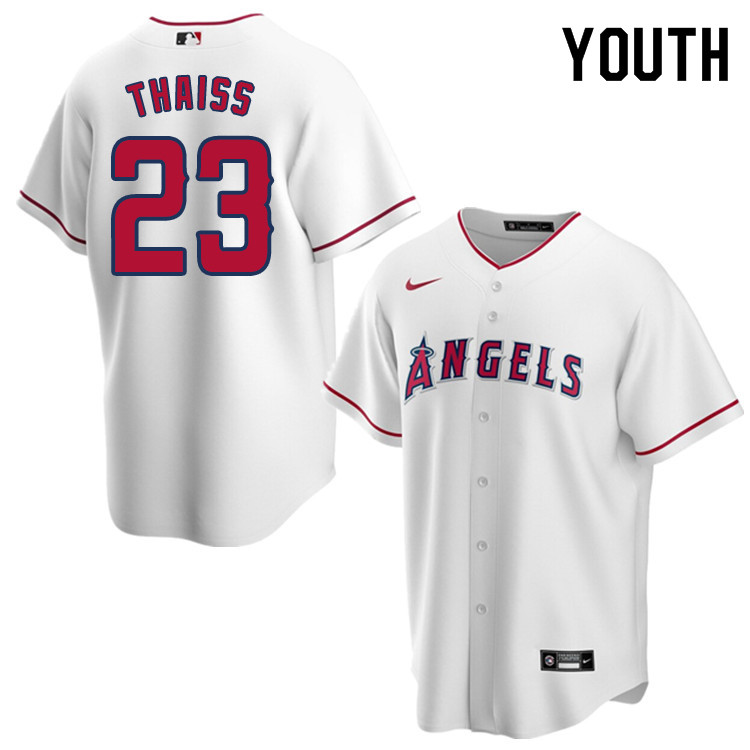 Nike Youth #23 Matt Thaiss Los Angeles Angels Baseball Jerseys Sale-White
